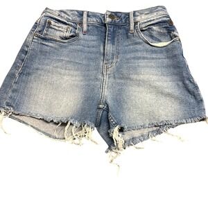 Idyllwind Light Blue Frayed Jean Shorts